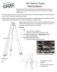 DIY Habitat Tripod