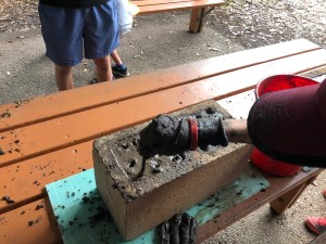 Holes for bees - 16 April 2019